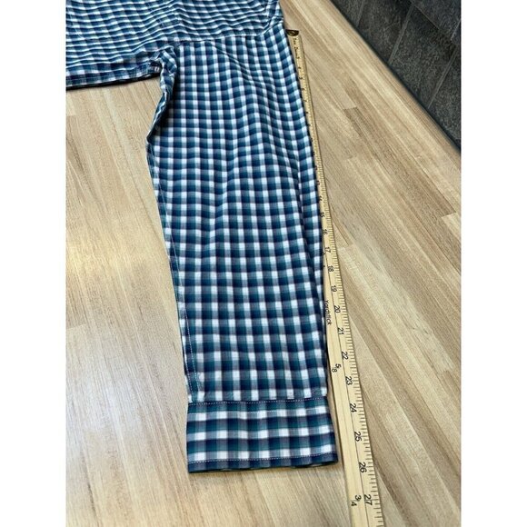 Cinch Shirt Mens Large Western Plaid Blue Check Teal Button Up Casual Work Rodeo - Picture 11 of 15